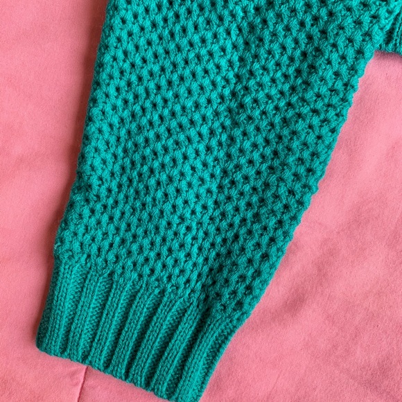 🍂Sale🍂 NEW Teal Tobi Cropped Knitted Sweater - Picture 4 of 8